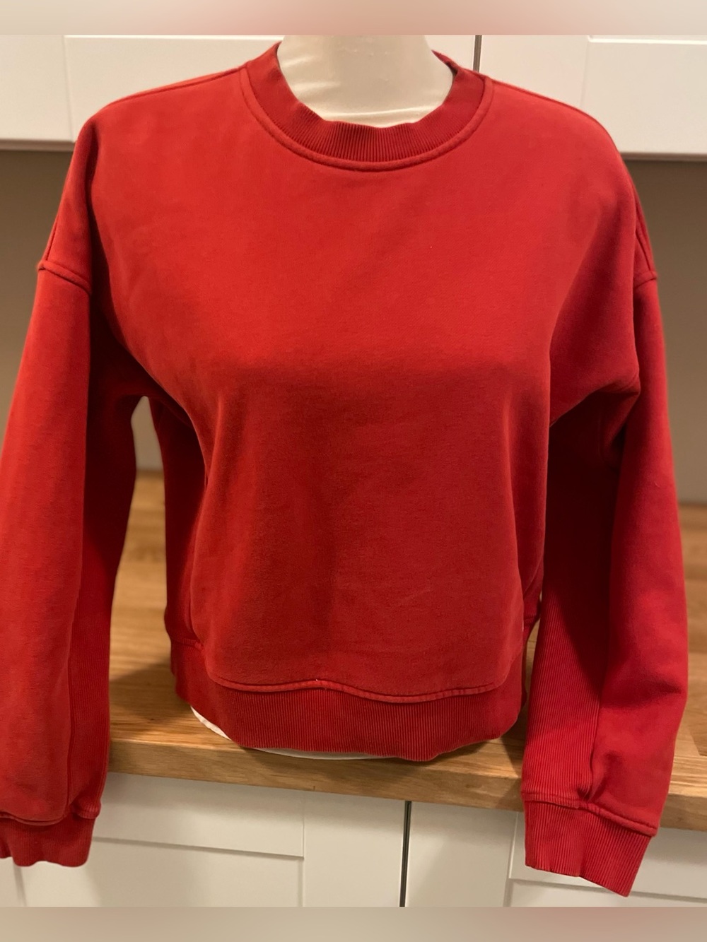 Vuori Classic Crewneck Red Sweatshirt